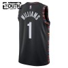 Maillot Basket Enfant Brooklyn Nets Ziaire Williams 2025-26 Nike City Edition Noir Swingman